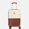 Handbagage Koffers^Enrico Benetti handbagage koffer 55 cm bordeaux-beige