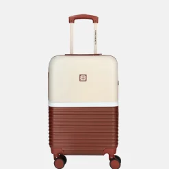 Handbagage Koffers^Enrico Benetti handbagage koffer 55 cm bordeaux-beige