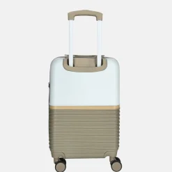 Handbagage Koffers^Enrico Benetti handbagage koffer 55 cm taupe-ivoor