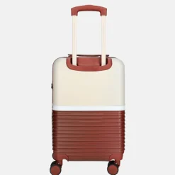 Handbagage Koffers^Enrico Benetti handbagage koffer 55 cm bordeaux-beige