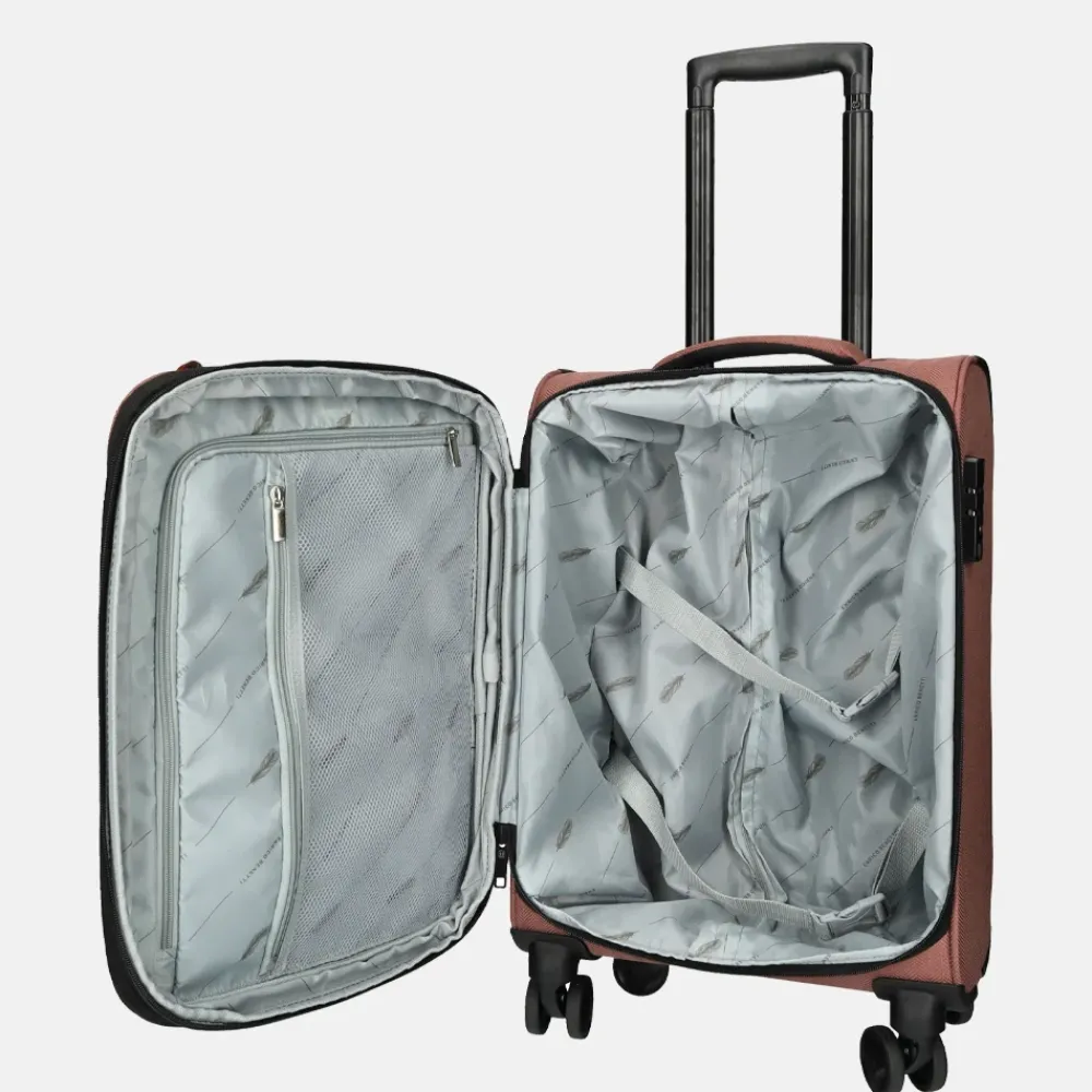 Handbagage Koffers^Enrico Benetti handbagage koffer 55 cm oudroze