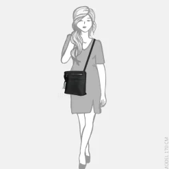 Crossbody Tassen^Enrico Benetti Janice crossbody tas zwart
