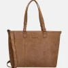 Schoolhandtassen | Shoppers^Enrico Benetti Kate shopper 15 inch camel