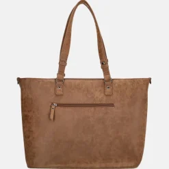 Schoolhandtassen | Shoppers^Enrico Benetti Kate shopper 15 inch camel
