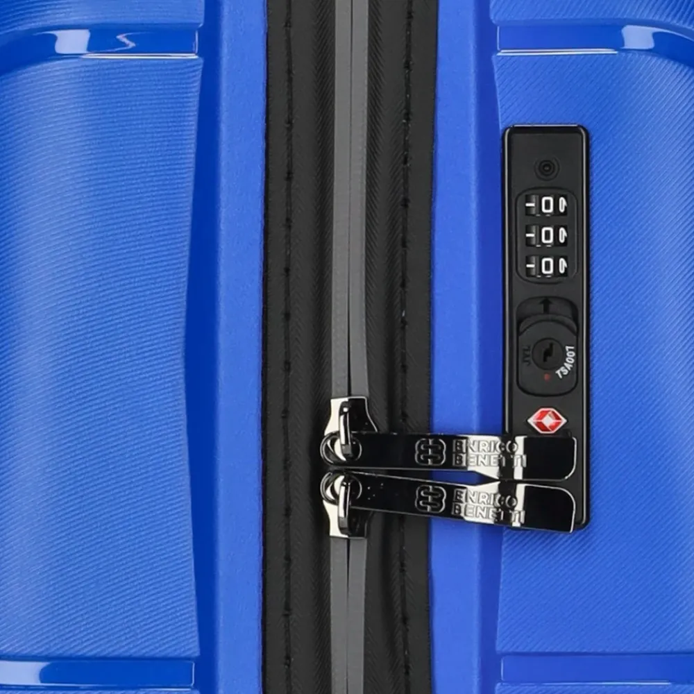 Handbagage Koffers^Enrico Benetti Kingston handbagage koffer 55 cm sky blauw