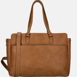 Schoolhandtassen | Dames Laptoptassen^Enrico Benetti Lily shopper cognac