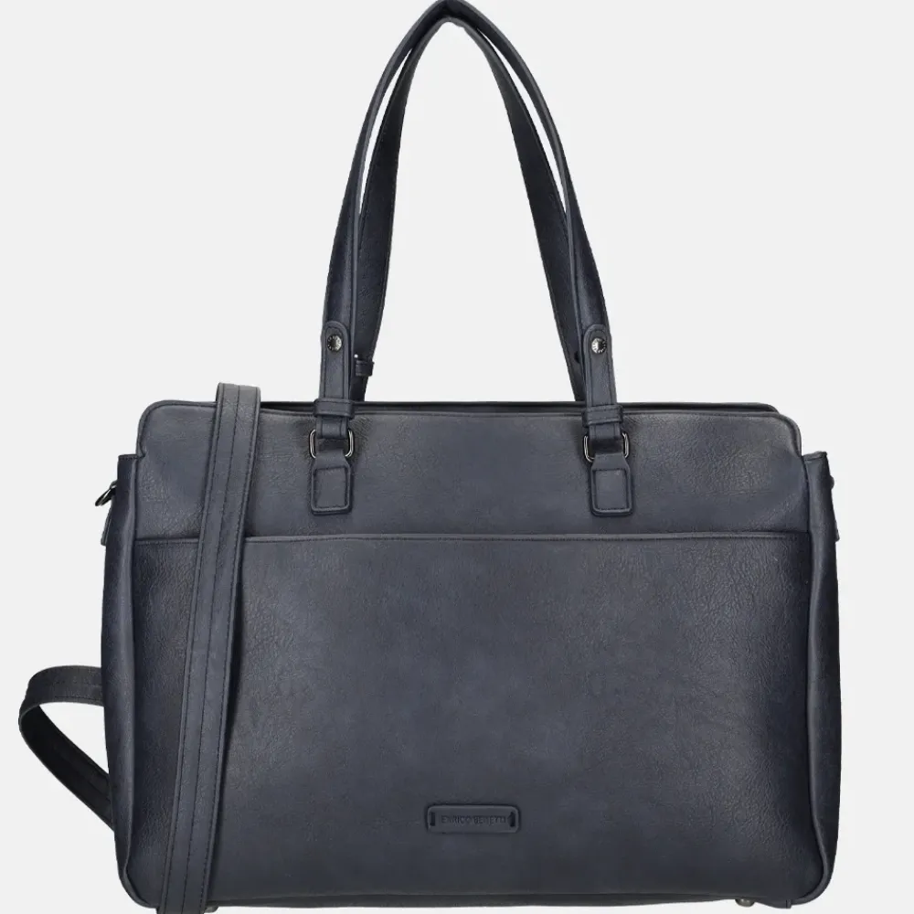 Schoolhandtassen | Dames Laptoptassen^Enrico Benetti Lily shopper blauw