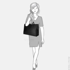 Schoolhandtassen | Dames Laptoptassen^Enrico Benetti Lily shopper 15 inch zwart