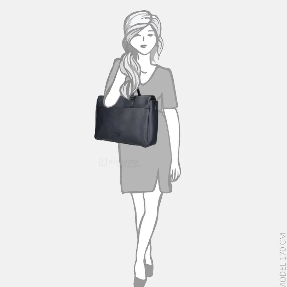 Schoolhandtassen | Dames Laptoptassen^Enrico Benetti Lily shopper blauw