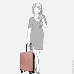 Handbagage Koffers^Enrico Benetti Louisville handbagage koffer 55 cm oudroze