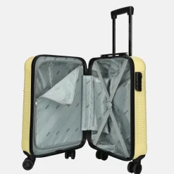 Handbagage Koffers^Enrico Benetti Louisville handbagage koffer 55 cm geel