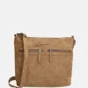 Crossbody Tassen^Enrico Benetti Noumea crossbody tas camel