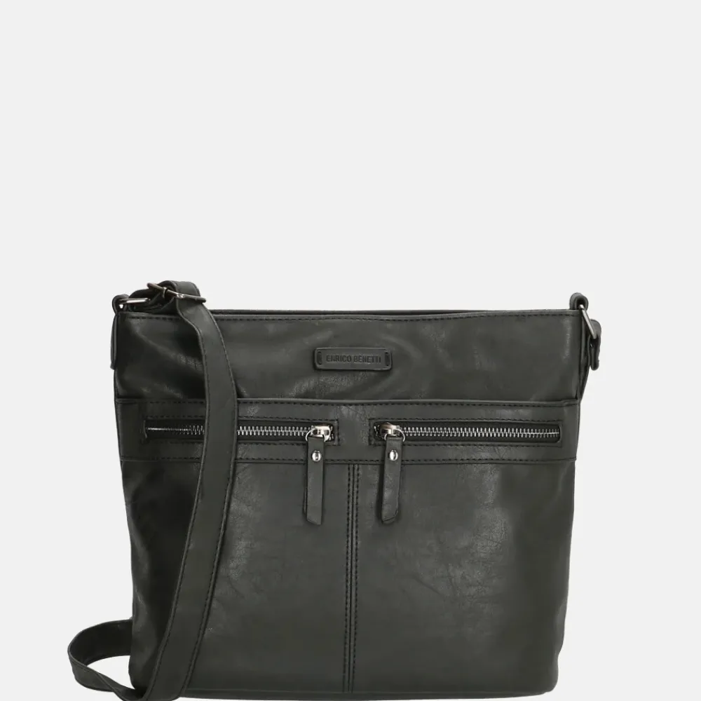 Crossbody Tassen^Enrico Benetti Noumea crossbody tas black