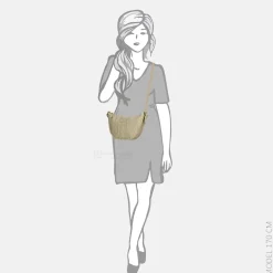 Crossbody Tassen^Enrico Benetti Raffia Banana crossbody tas natuur
