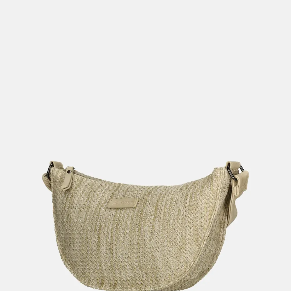 Crossbody Tassen^Enrico Benetti Raffia Banana crossbody tas natuur