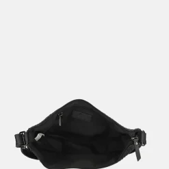Crossbody Tassen^Enrico Benetti Raffia Banana crossbody tas zwart
