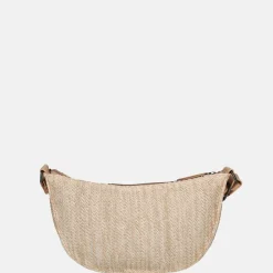 Crossbody Tassen^Enrico Benetti Raffia Banana crossbody tas misty rose