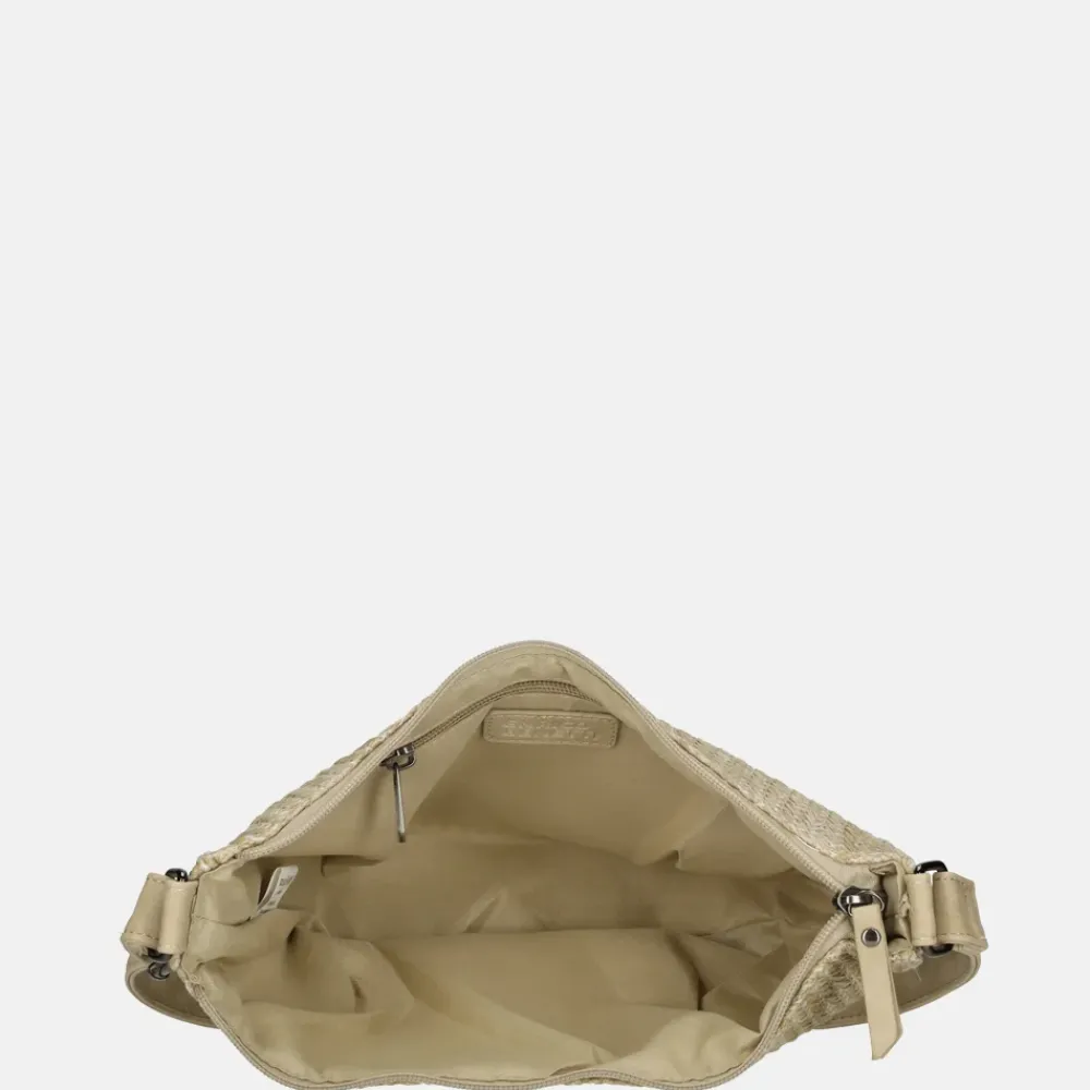 Crossbody Tassen^Enrico Benetti Raffia Banana crossbody tas natuur