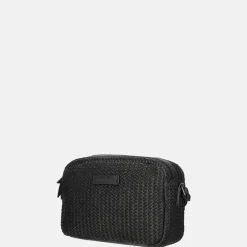Crossbody Tassen^Enrico Benetti Raffia crossbody tas zwart