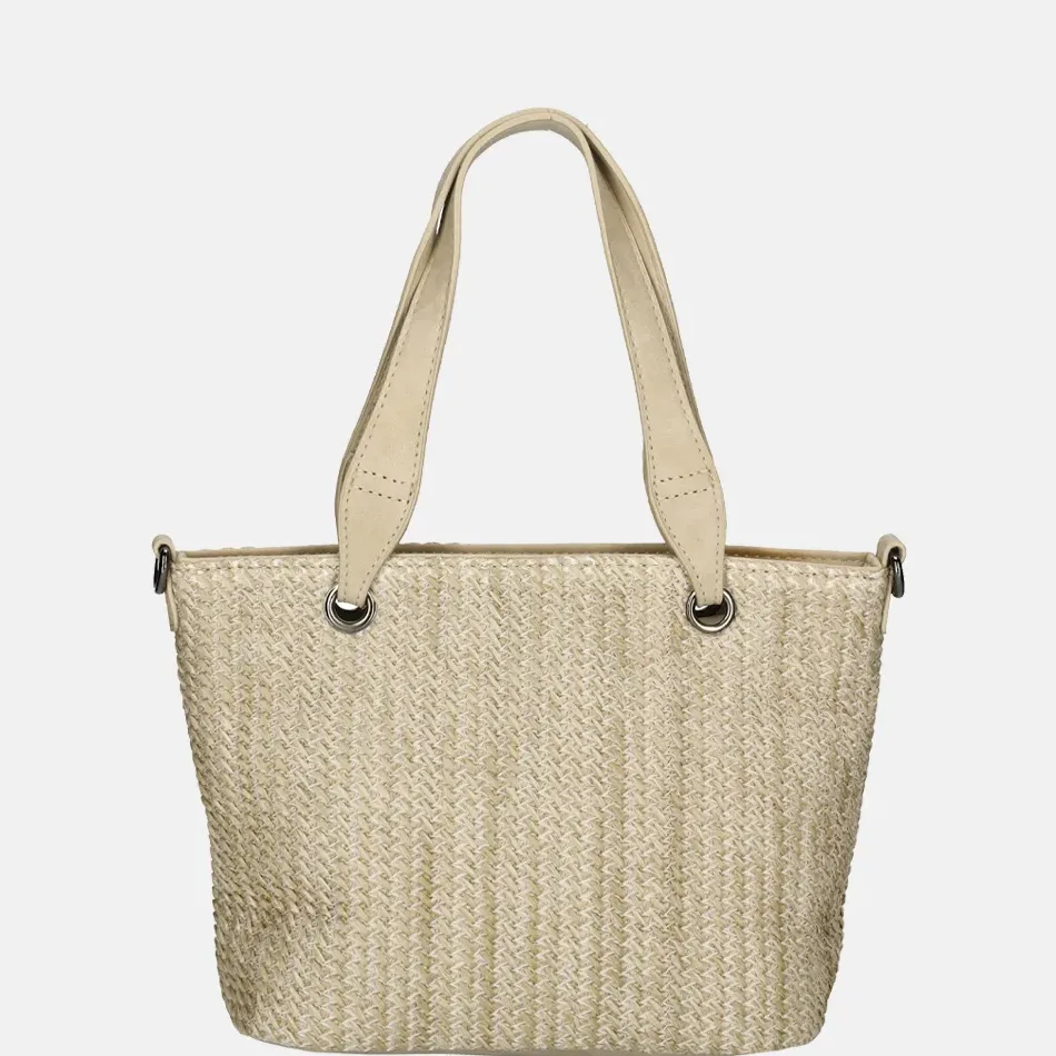 Handtassen^Enrico Benetti Raffia handtas S natuur