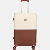 Reiskoffers^Enrico Benetti reiskoffer 65 cm bordeaux-beige