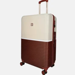 Reiskoffers^Enrico Benetti reiskoffer 75 cm bordeaux-beige