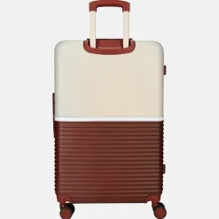 Reiskoffers^Enrico Benetti reiskoffer 75 cm bordeaux-beige
