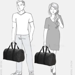 Handbagage Tassen | Weekendtassen^Enrico Benetti Rotterdam weekendtas zwart