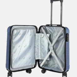 Handbagage Koffers^Enrico Benetti Spinner Louisville koffer 55 cm jeansblauw
