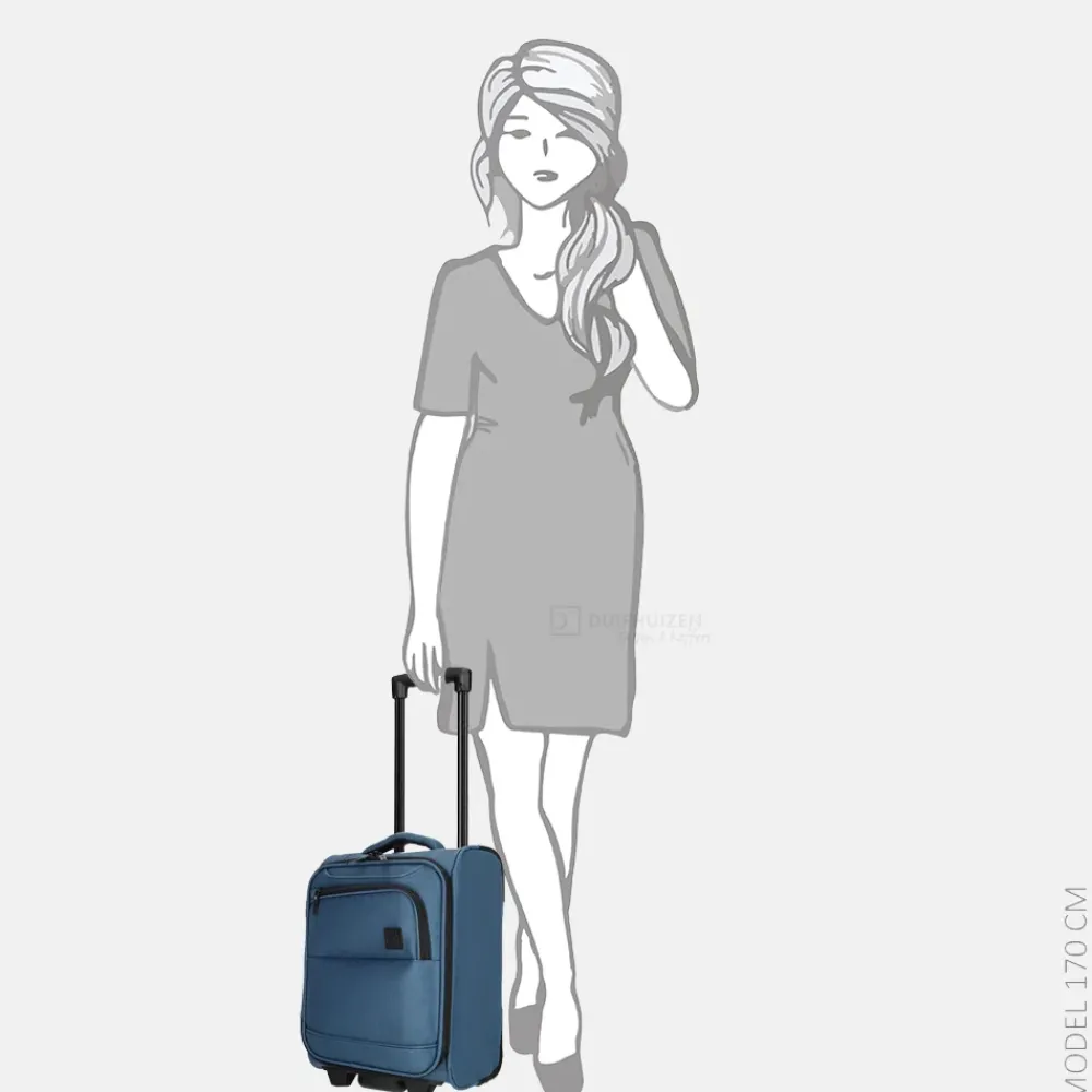 Handbagage Tassen | Handbagage Koffers^Enrico Benetti Upright underseater jeansblauw