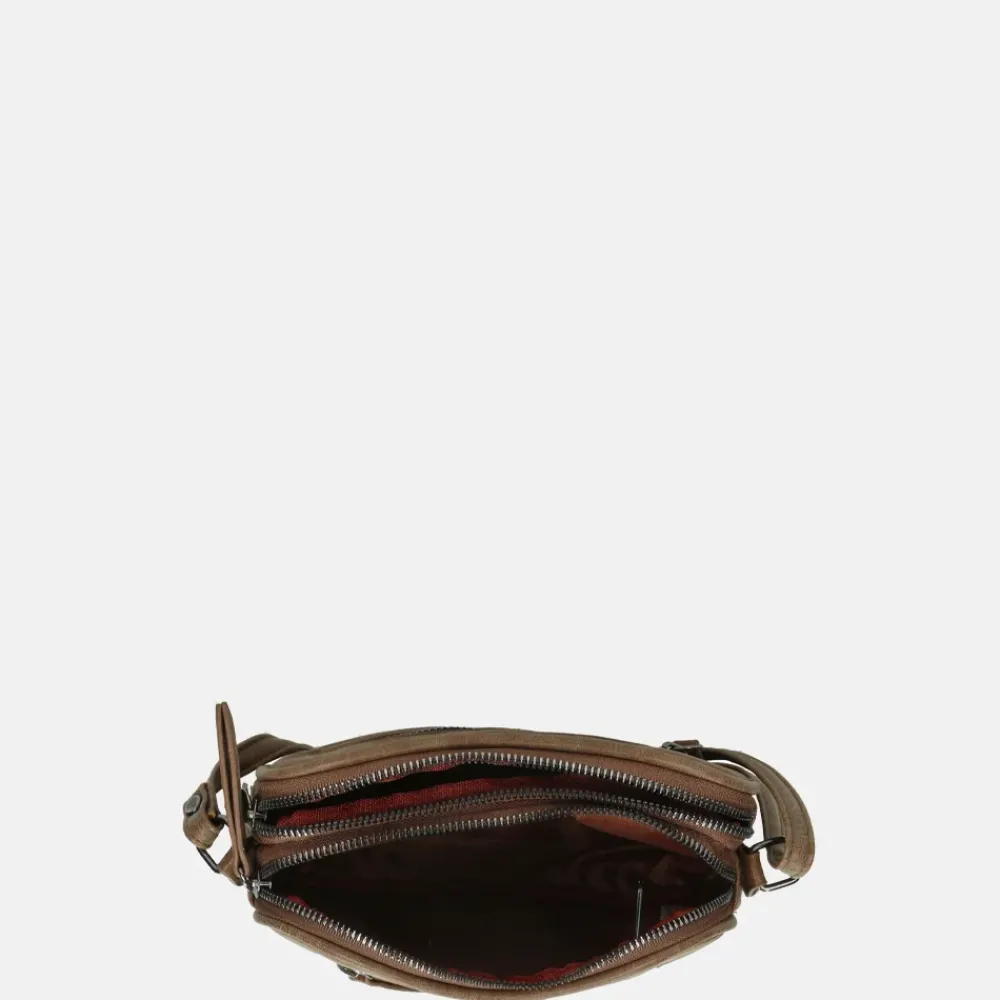 Crossbody Tassen^Enrico Benetti Zoë crossbody tas camel