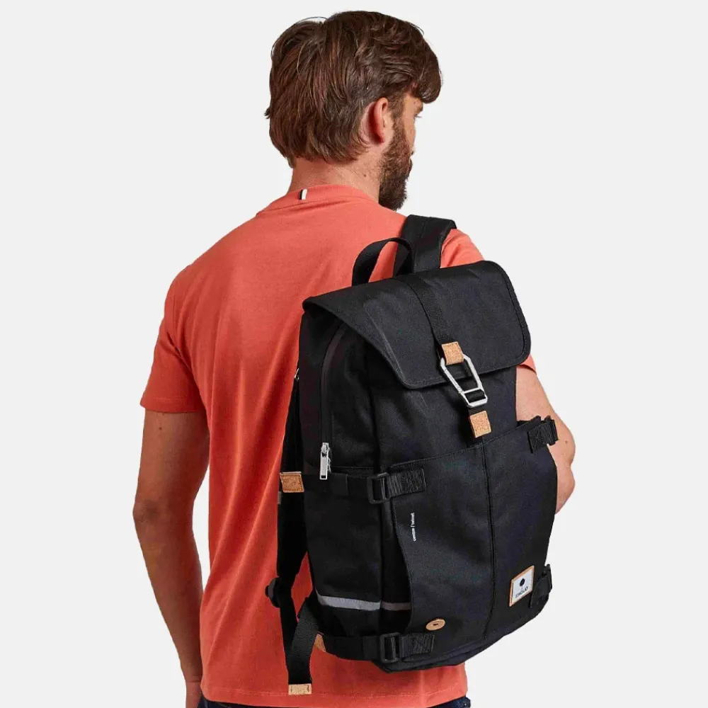 Vrijetijd Rugzakken | School Rugzakken^Faguo Commuter vegan rugzak 13 inch black