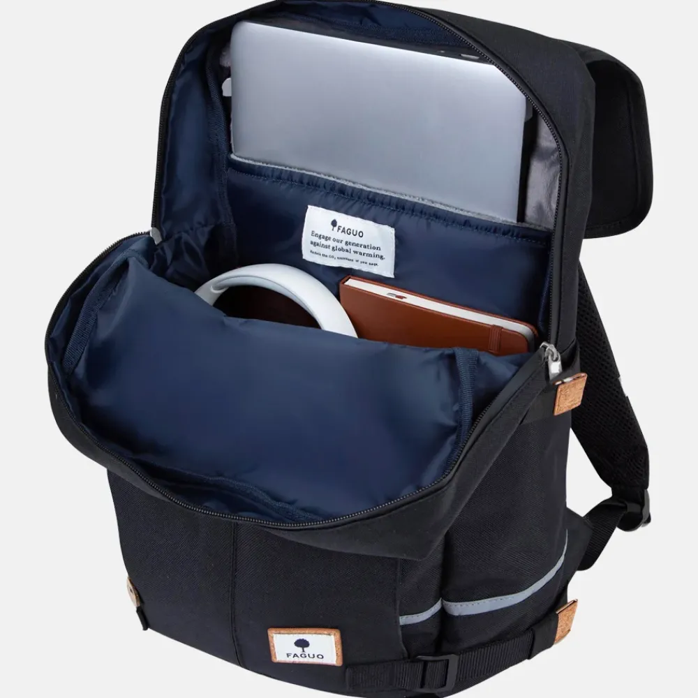 Vrijetijd Rugzakken | School Rugzakken^Faguo Commuter vegan rugzak 13 inch black