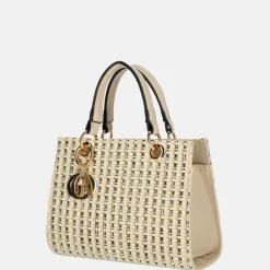 Handtassen^Firenze Bouclé handtas beige