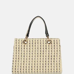 Handtassen^Firenze Bouclé handtas beige