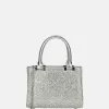 Handtassen^Firenze buideltas glitter silver