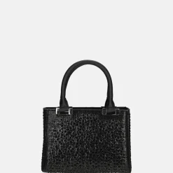 Handtassen^Firenze buideltas glitter black