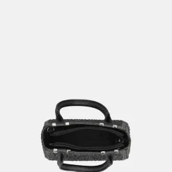 Handtassen^Firenze buideltas glitter black