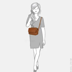 Crossbody Tassen^Firenze crossbody tas brown