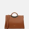 Handtassen^Firenze handtas cognac