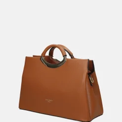 Handtassen^Firenze handtas cognac