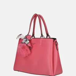 Handtassen^Firenze handtas fuchsia