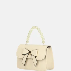 Handtassen^Firenze handtas strik xs beige