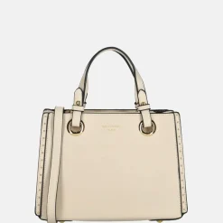 Handtassen^Firenze handtas studs beige