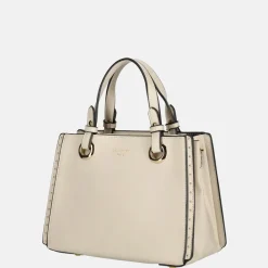 Handtassen^Firenze handtas studs beige