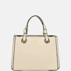 Handtassen^Firenze handtas studs beige