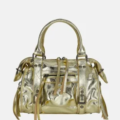 Handtassen^Firenze handtas studs gold