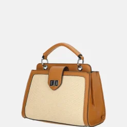 Handtassen^Firenze handtas taupe brown
