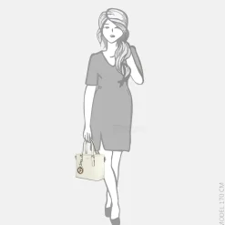 Handtassen^Firenze Saffiano handtas S wit