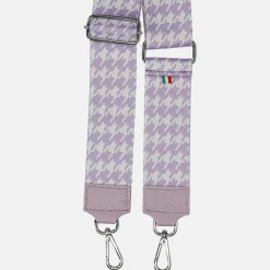 Schouderbanden^Firenze schouderband pied du poule lila